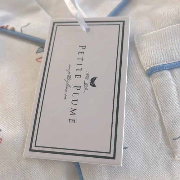 Petite Plume Bateau Sailboat Pajama Set Flame Resistant Chemical Free Size 5 NWT - Picture 5 of 6